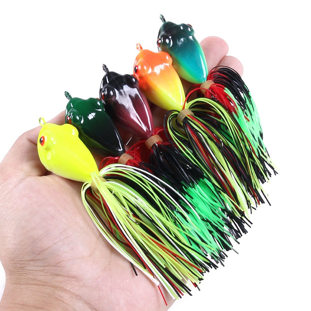 HENGJIA 1Pcs New Frog Umpan Pancing Swimbait Ikan Bass Fishing Lure Kail Bait Wobbler Outdoor Tackle