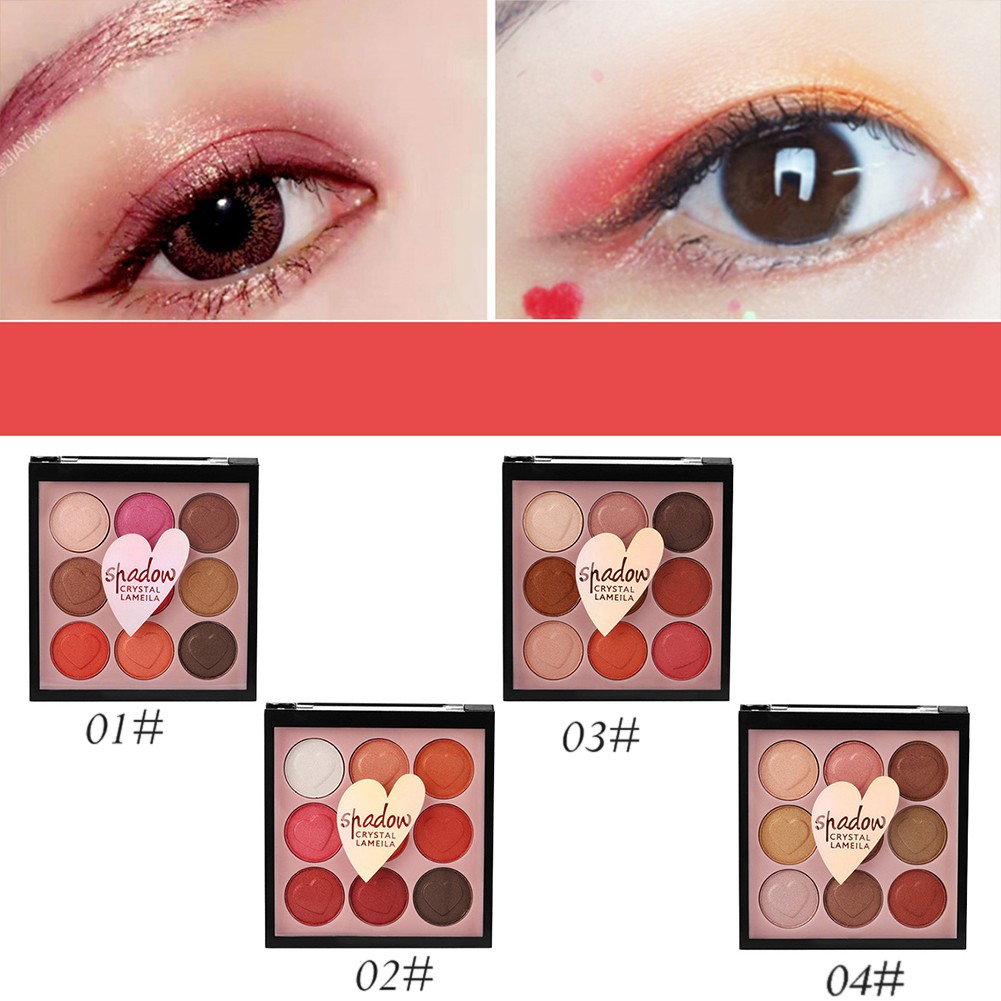 LML3592 - LAMEILA 3592 12 COLOR EYESHADOW CRYSTAL HEART