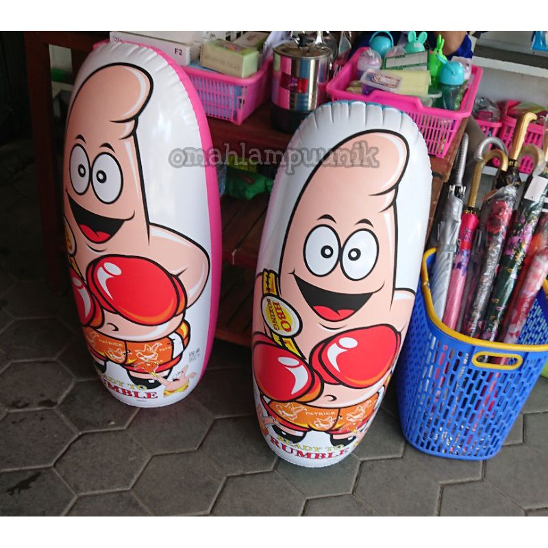 AJ NEW!! BISA COD!! Mainan Balon Tinju Besar Karakter SpongeBob Dan Patrick Ukuran 91cm