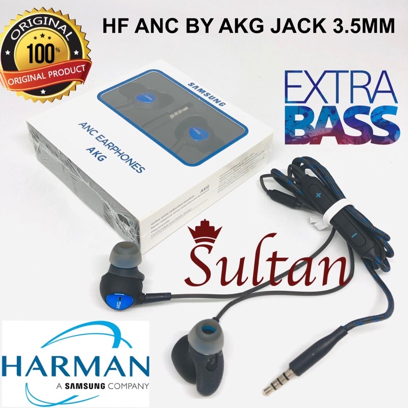 PROMO HANDSFREE SAMSUNG ANC JACK 3.5MM SOUND BY AKG ORI S20 MODEL COMPATIBLE FOR SMARTPHONE ANDROID