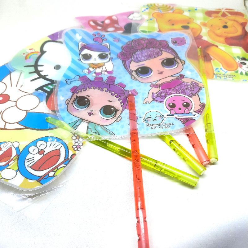 KIPAS PERIWIT ISI 12pcs KIPAS KARAKTER ANIME