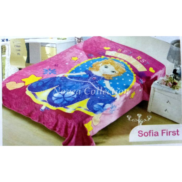 Selimut Bulu Lembut Motif Sofia First