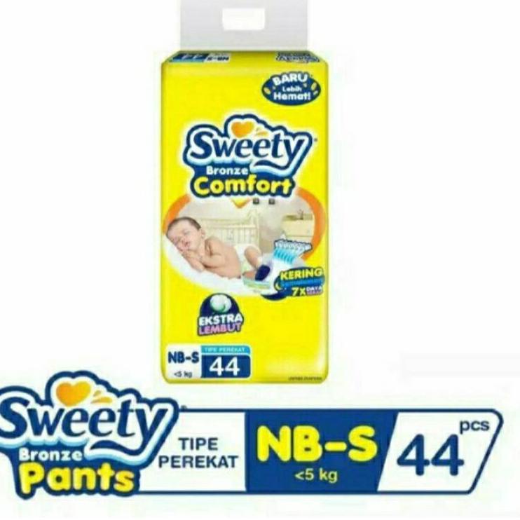 Tren Kekinian.. sweety NB-S44 tipe perekat pampers bayi baru lahir