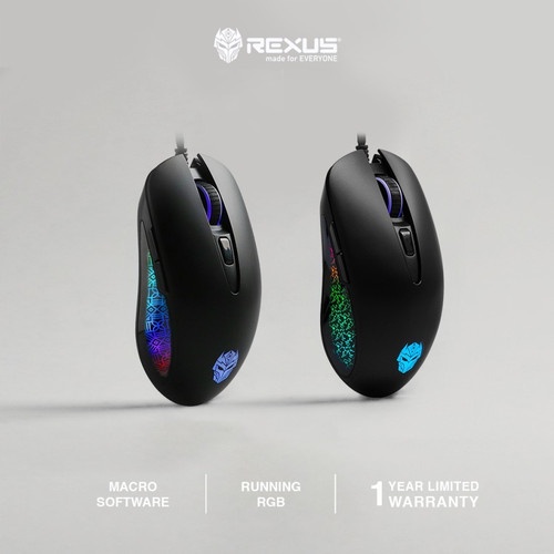 Mouse REXUS ARSA BATIK Macro Gaming Rgb | ITECHBALI