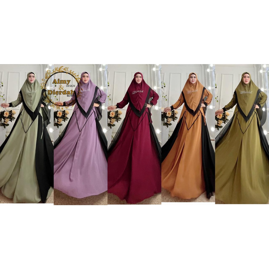 Maura syari By Aimy Dierdah ORI Gamis Kekinian Terlaris Original Termurah Bestseller best seller
