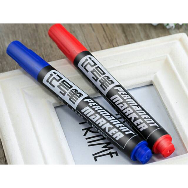 Permanent Marker Spidol Permanen Import / Spidol Tinta Hitam Permanen