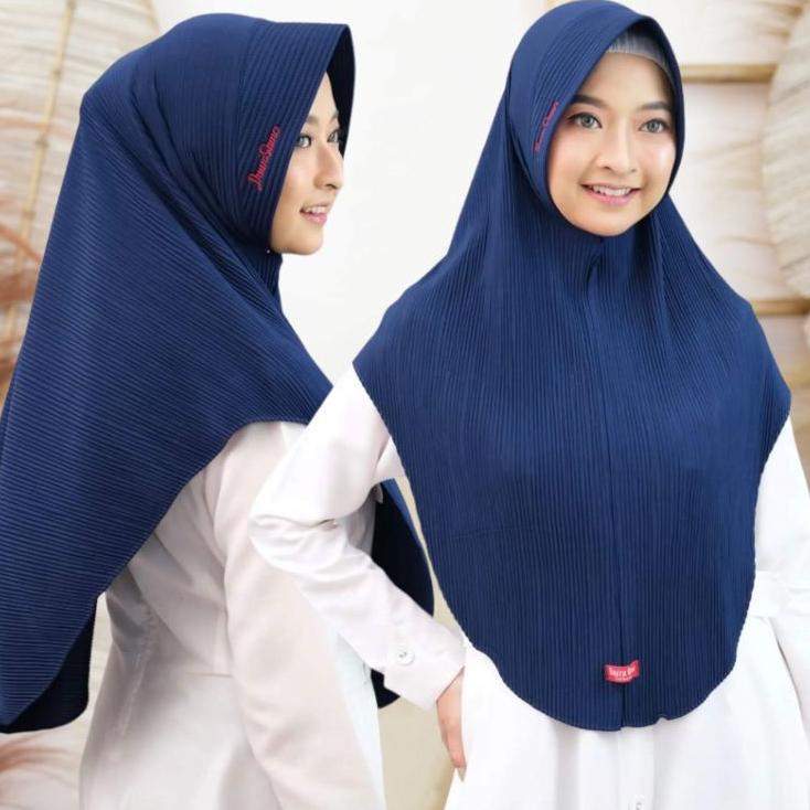 Paling Diminati.. (COD) Hijab instant plisket jersey Zoya/Bergo ped plisket Daura Gama