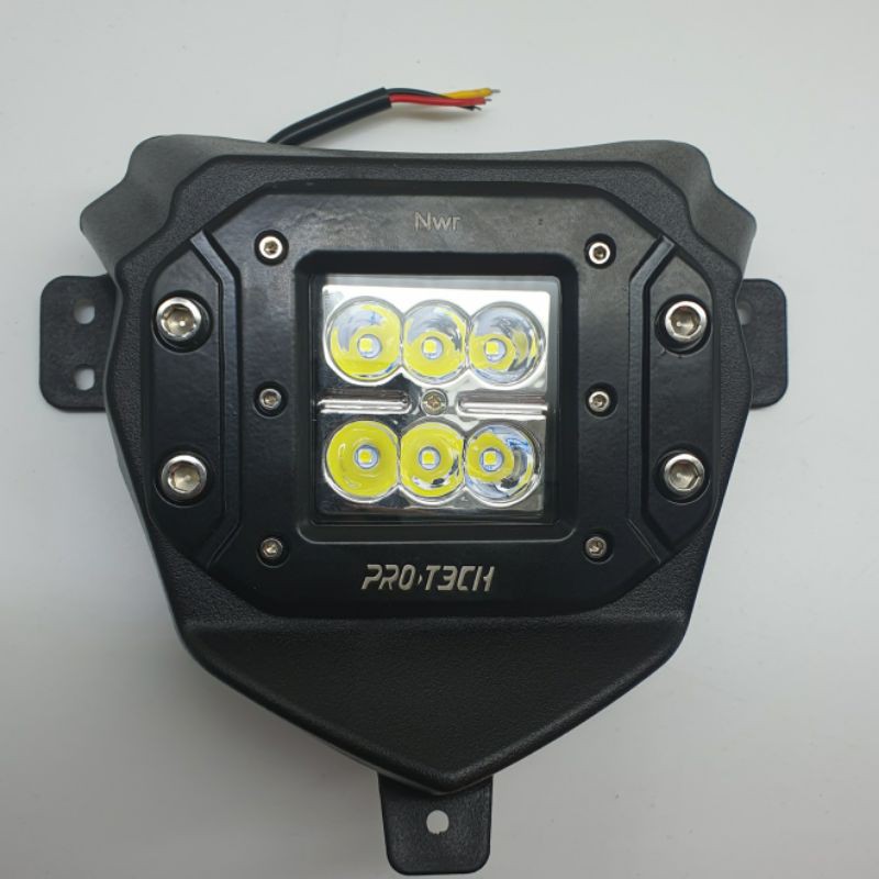 lampu depan reflector Head lamp LED CRF 150  2 mode trobo -tembak