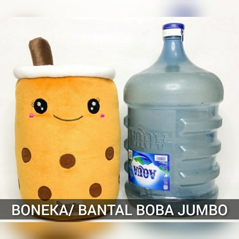 BONEKA/ BANTAL BOBA JUMBO KAIN VELBOA MOTIF BORDIR (BUKAN SABLON)