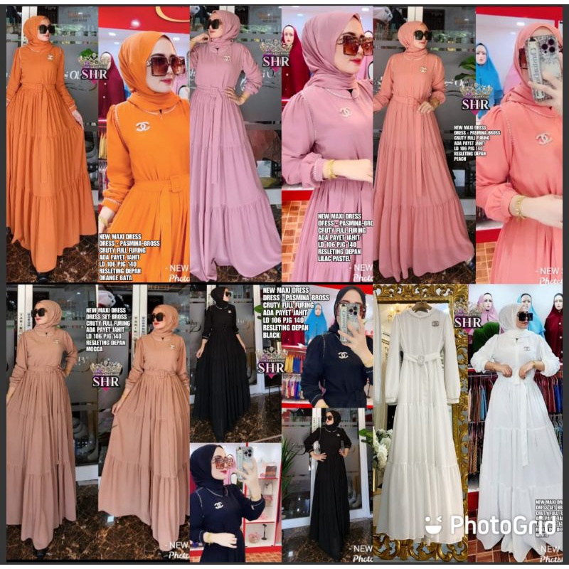 NEW LENA MAXI DRESS ORI SHR