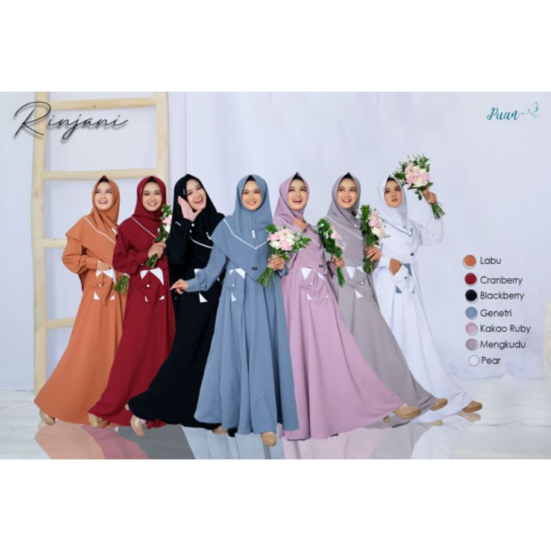 PO GAMIS RIJANJI DRESS BY PUAN HIJAB(tanyakan stok dl)