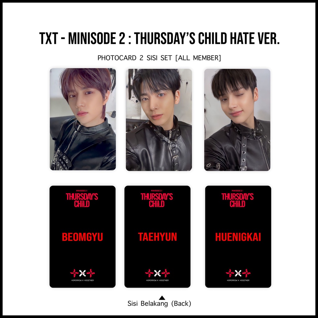 [SET] Photocard TXT Minisode 2 Thursdays Child