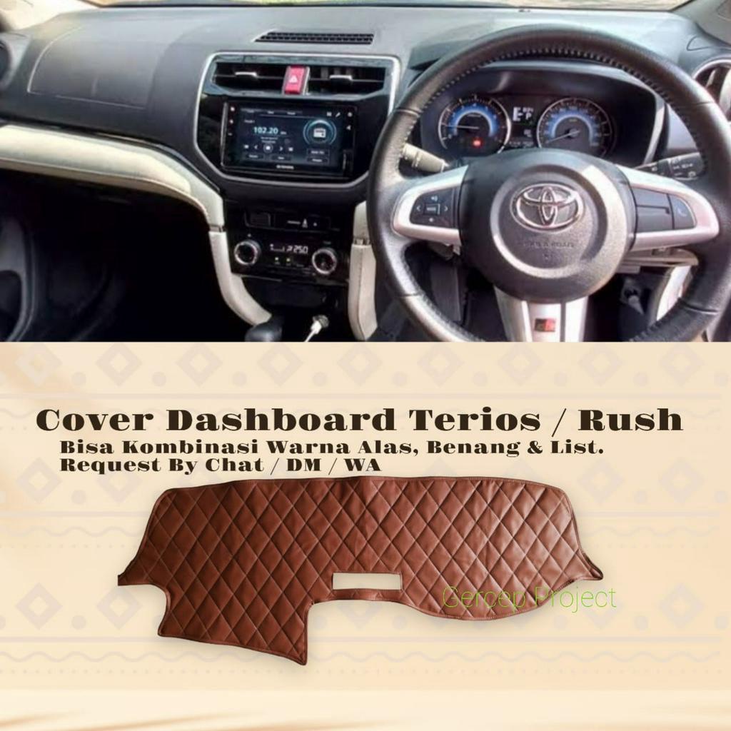 Cover Alas Dashboard Mobil Rush Toyota Terios Daihatsu All New Pelindung Dasbor Kulit Asesoris