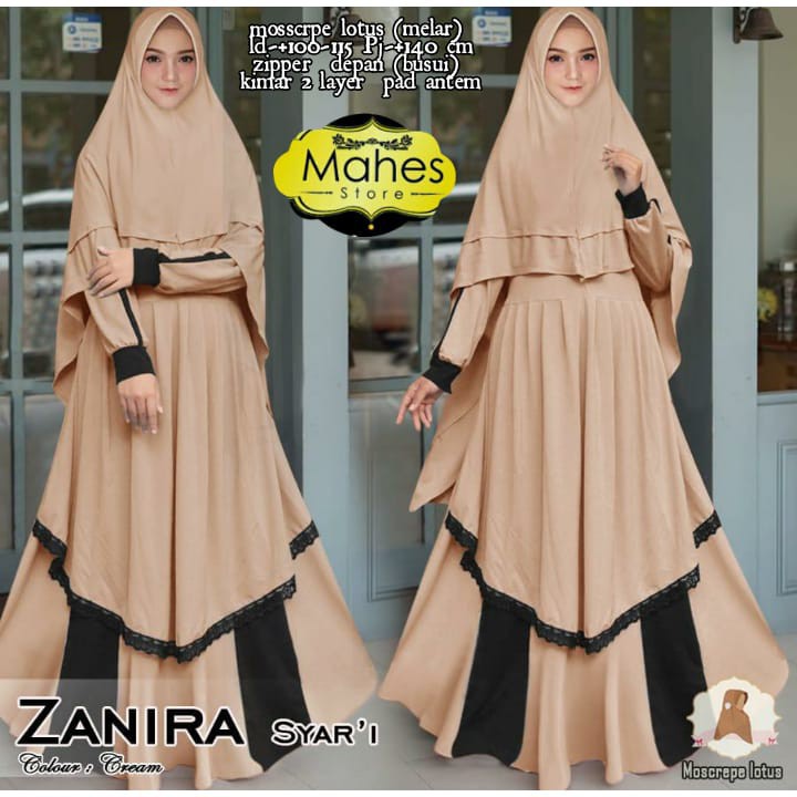 Gamis Zanira Syari Syari By Mahes