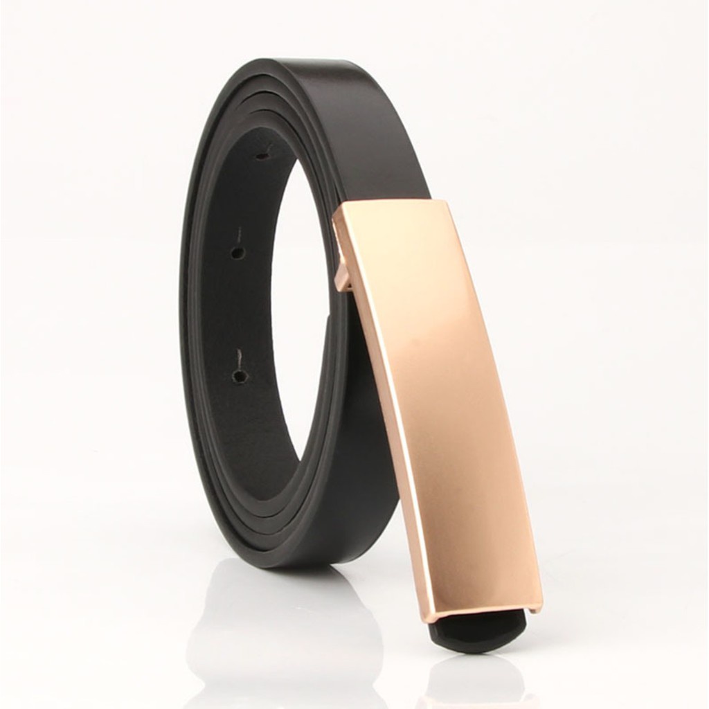 Ikat Ban pinggang wanita elegan Korea Fashion Belt gesper kulit PU wanita Import