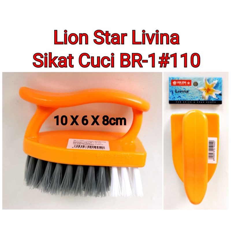 Lion Star Livina Sikat Cuci Baju Laundry BR-1#110