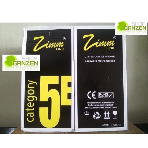 Zimmlink Kabel UTP Cat5e 20meter + rj45 2pcs