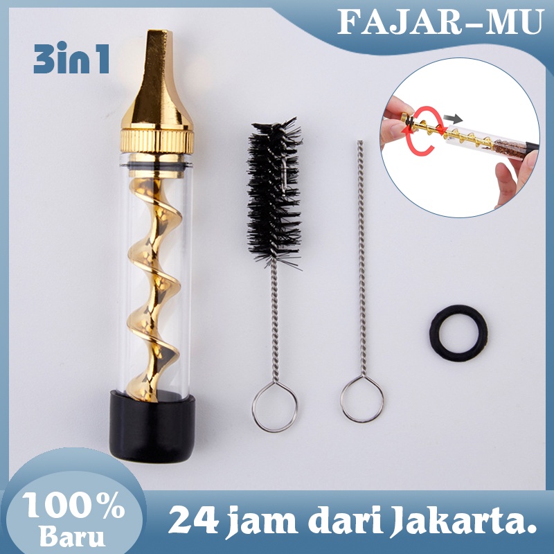 3 IN 1 PIPA KACA BLUNT GLASS BLUNT PIPE TUBE KIT UNTUK SPICES TWISTY BLUNT