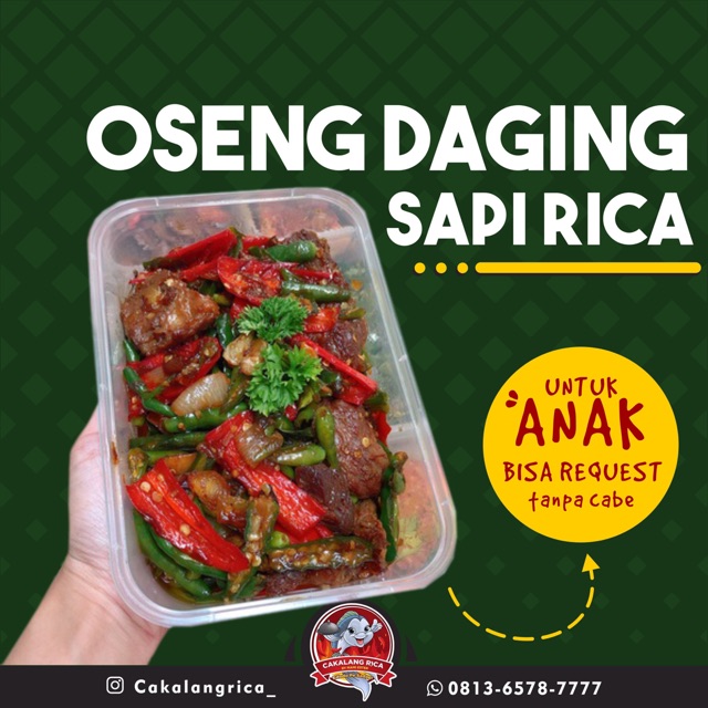 

Oseng Daging Sapi Rica