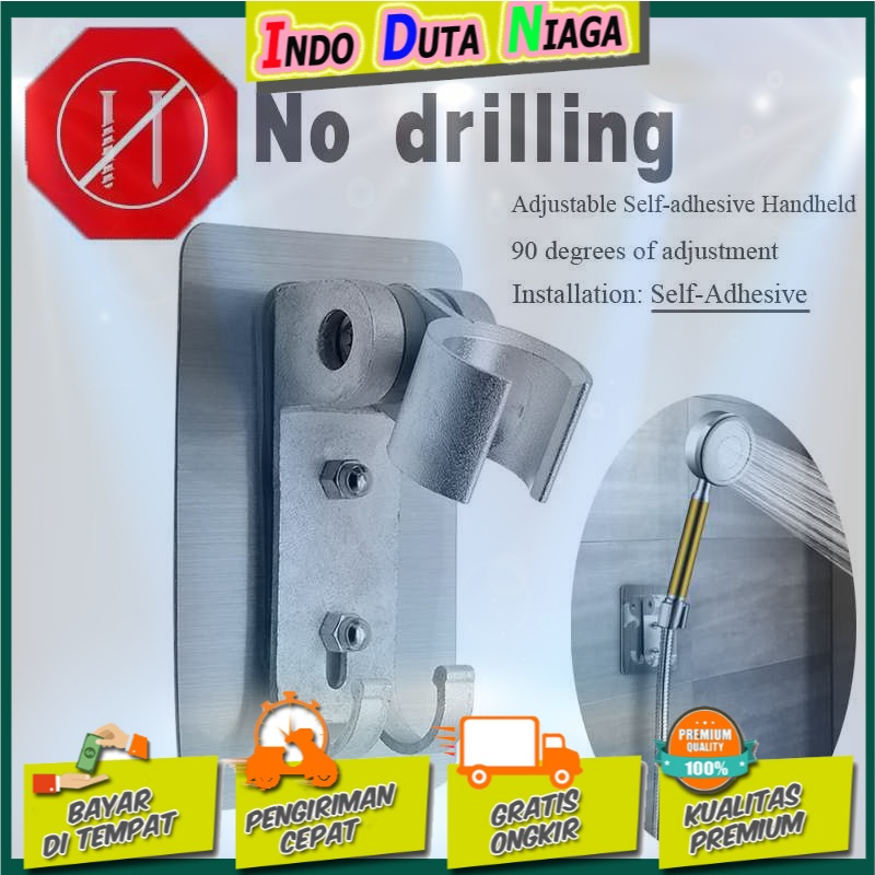 BShower Penyangga Kepala Shower Holder Drill Free 1/2 Inch - BR-201