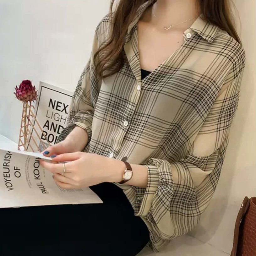 8582 3M THREE M KEMEJA CUBE BLOUSE SHIRT PREMIUM IMPORTIR GROSIR FASHION Impor TERMURAH MURAH IMPORT