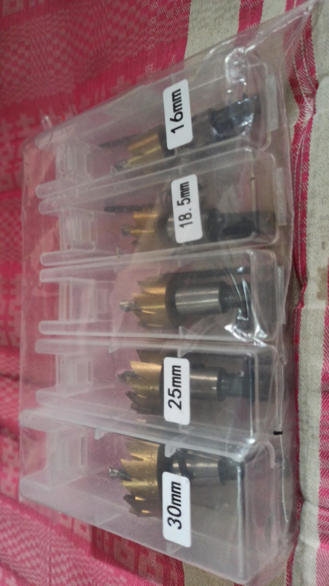 Mata Bor Carbide Tip Wood Metal Hole Cut 5 Pcs - Epc-pit-20p - Golden