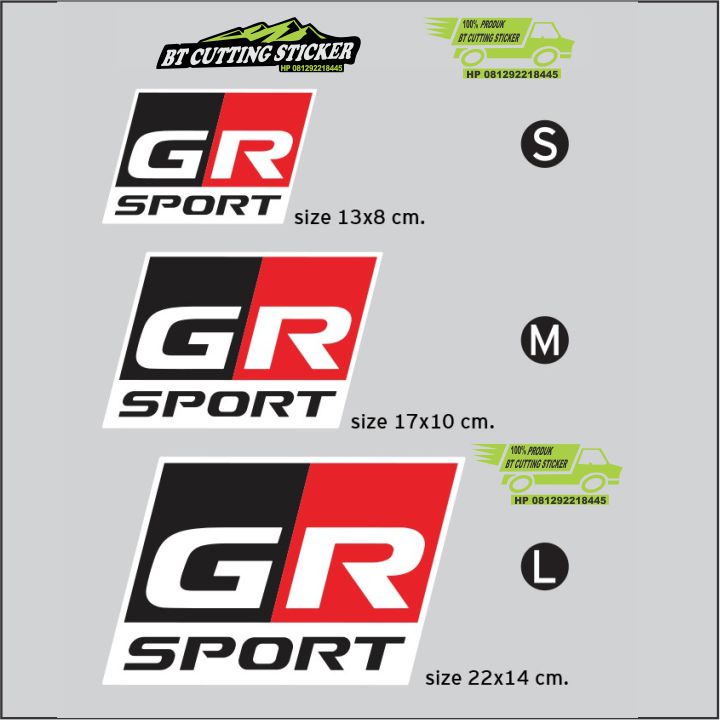Stiker Stiker GR Sport logo Stiker reflektif stiker mobil sticker logo gr sport