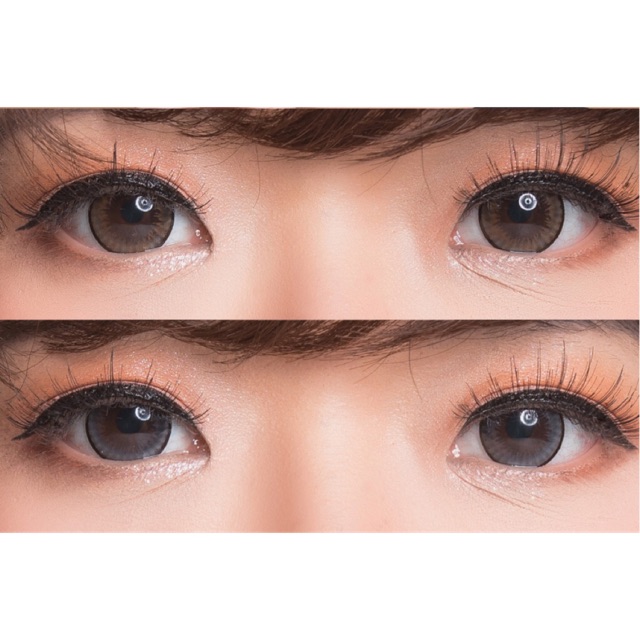 Softlens dreamy gray &amp; brown kitty kawaii