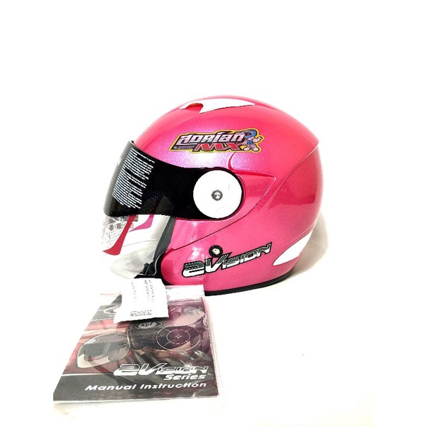 HELM KYT 2 VISION BRIGHT PINK ORI HELM KYT 2VISION PINK HELM CEWEK PINK HELM PINK HELM KYT 2 VISOR