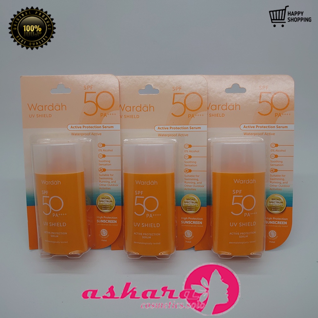 Wardah UV Shield Active Protection Serum SPF 50 35 ml / Wardah UV Shield