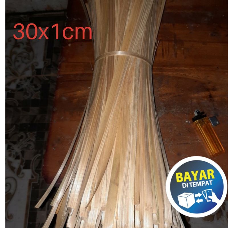 

[ Halodul ] Iratan Bambu Bahan Anyaman Ukuran 30x1cm | besek bambu hampers lebaran
