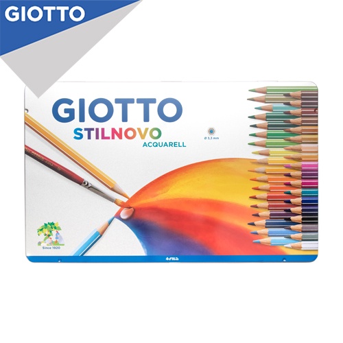 

Giotto Pensil Warna / Watercolor Pencil Stilnovo Acquarell Metal Box 36 Warna - Ideal Untuk Sekolah