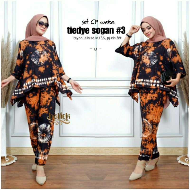 Set cp waka tiedye sogan #3 new