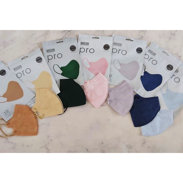 Masker KN95 Mouson Pro Isi 10pcs KN95 PRO 5 ply warna Navy ecfb