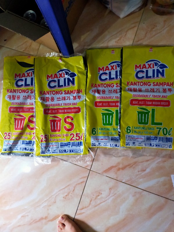 2 Pack Plastik Sampah All Ukuran [s,m,l,xl]