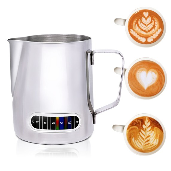 

Teko Milk Jug Espresso Latte Art 580ml with Thermometer