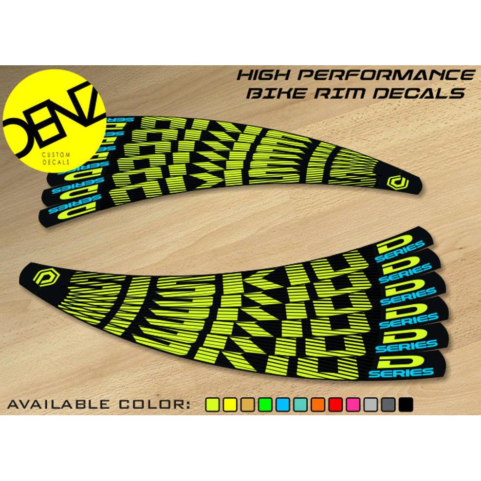Decal rim Stiker rim Siskiu D Series Siskiu D5 Siskiu D6 Siskiu D7 Siskiu D8