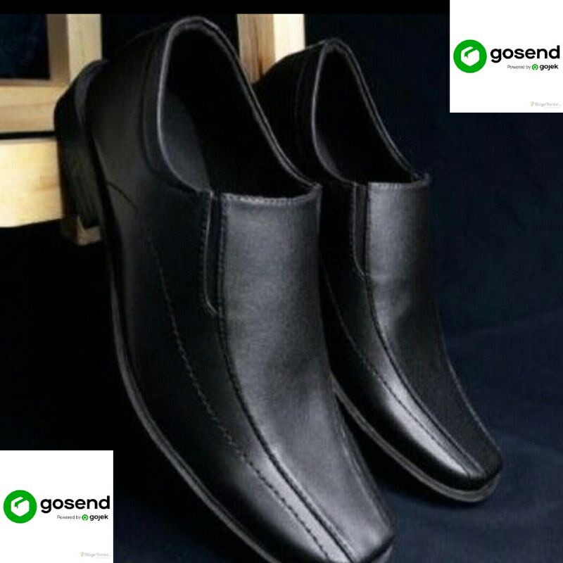 Sepatu Pantofel Pria Hitam Pria Sepatu Pantopel Fantofel Kulit  sepatu pantofel polos pria Kerja Formal