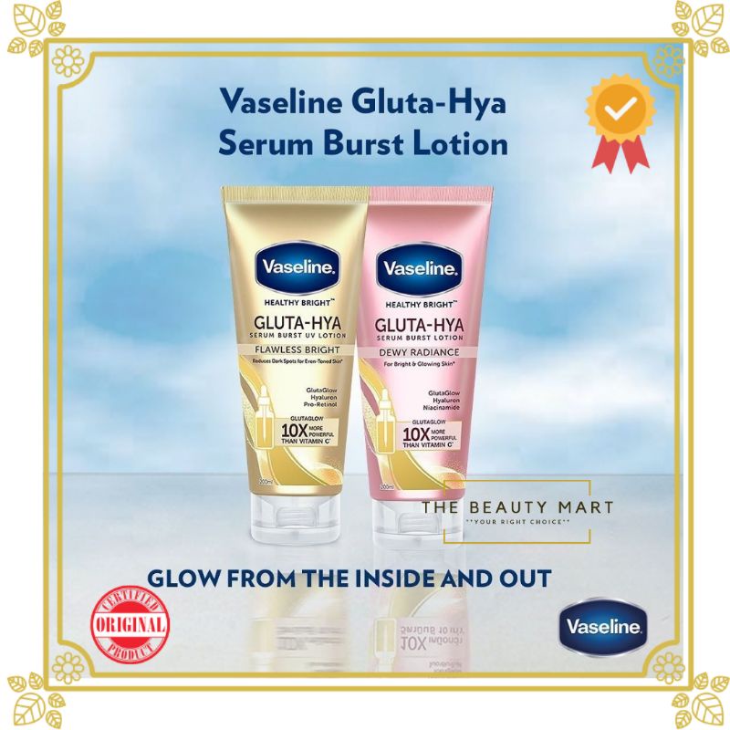 Vaseline Healthy Bright Gluta-Hya Serum Burst UV Lotion 200ml