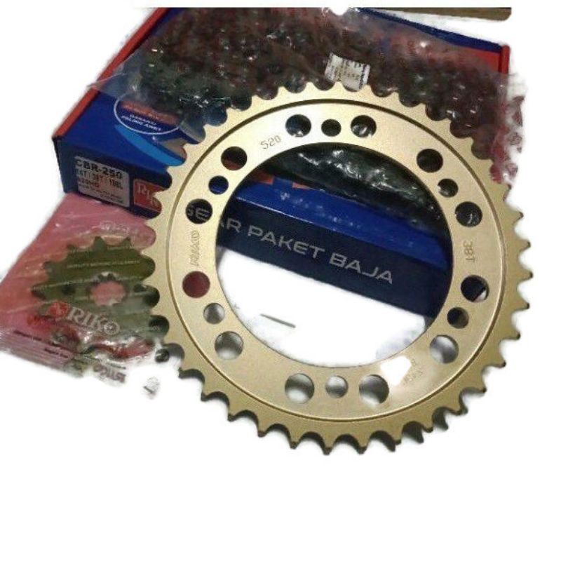 GEAR SET HONDA CBR 250 GIR PAKET CBR 250 MERK RIKO