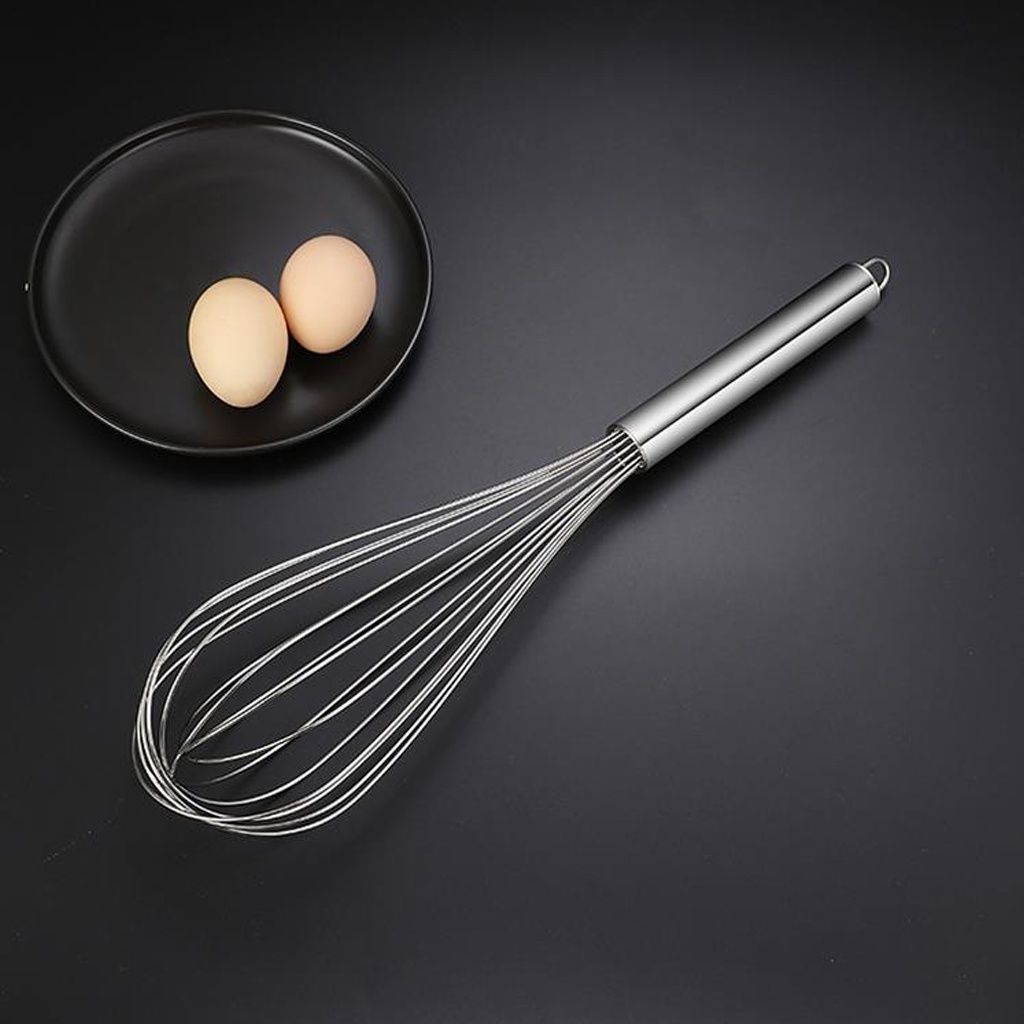 MurmerOfficial Pengocok Telur Manual Pengaduk Adonan Kue Hand Mixer Egg Whisk Stainless Steel R757