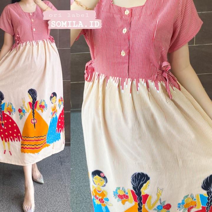 (PALING DIMINATI) TERSEDIA JUMBO GROSIR DASTER SOMILA.ID TERBARU BUSUI CHIBI SERUT BATIK BU TEJO SAL