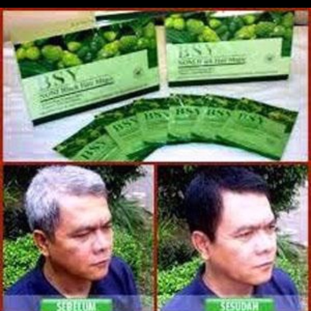 BSY shampoo noni black asli sachet