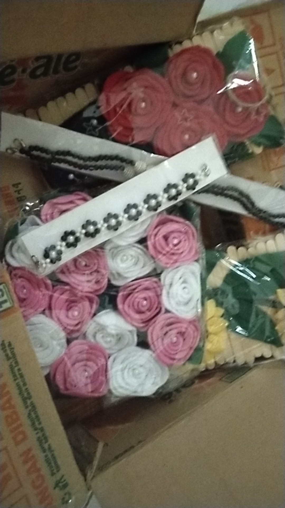 Strap Dan Konektor Masker One Set - Kalung Masker Mutiara - Kalung Masker Kristal