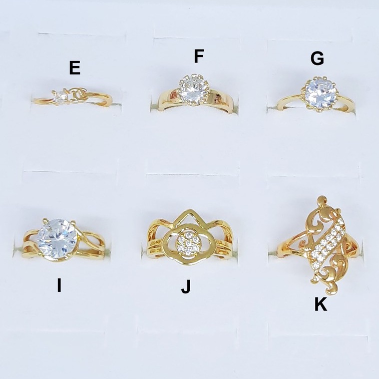 Cincin Xuping Model Bukaan Size Adjustable Besar Kecil - BR374