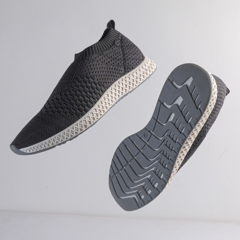 LEANDER GREY |FORIND x Volve| Sepatu Sneakers PK OG Lari Knit Knitted Rajut Original Lokal Footwear