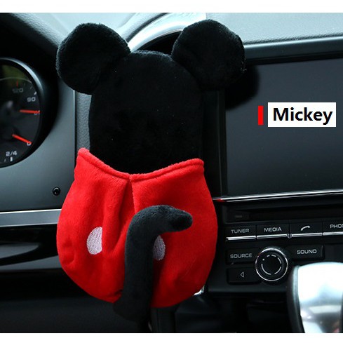 MICKEY MINNIE MOUSE POUCH Bludru Tempat Koin Kunci HP Karcis Kertas Parkir Gantung Lubang AC Limited