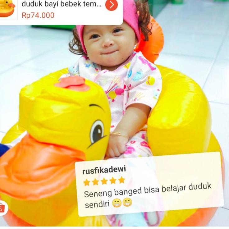 Murah Banget Kursi Bayi Bebek Sofa Tiup Balita Sofa Duduk Mandi Tempat Makan Bayi Reeady Stok Shopee Indonesia