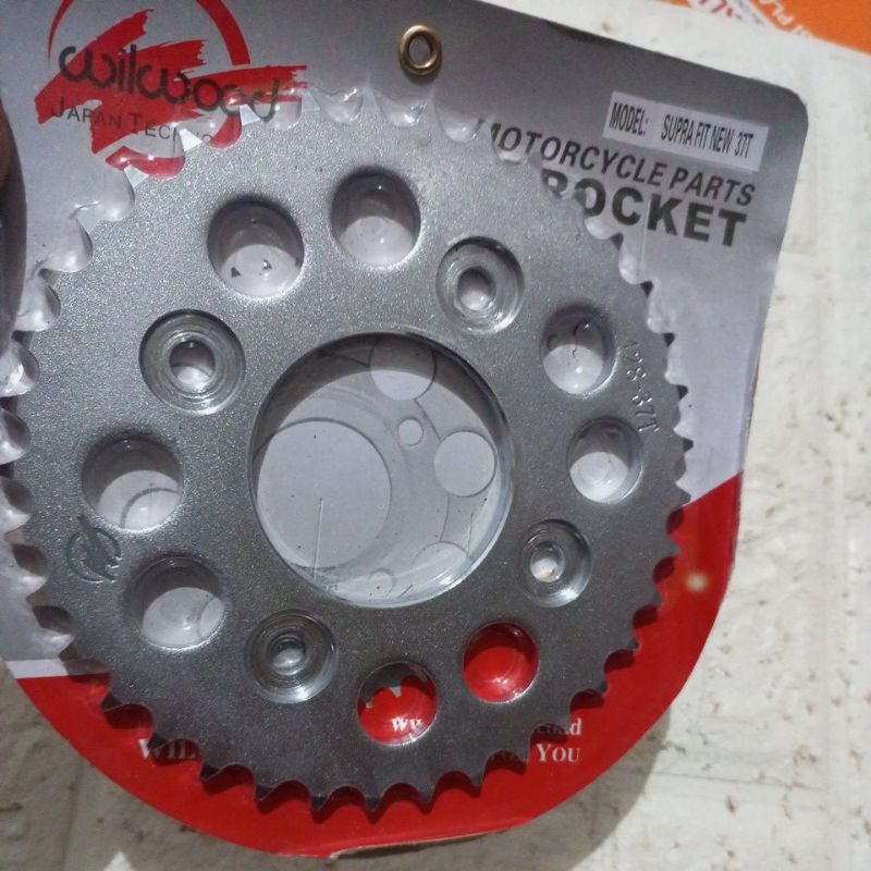 Gear belakang 428 38T 37T 36T 35T SUPRA FIT NEW / KHARISMA / REVO ABSOLUTE / SUPRA X 125 WILWOOD