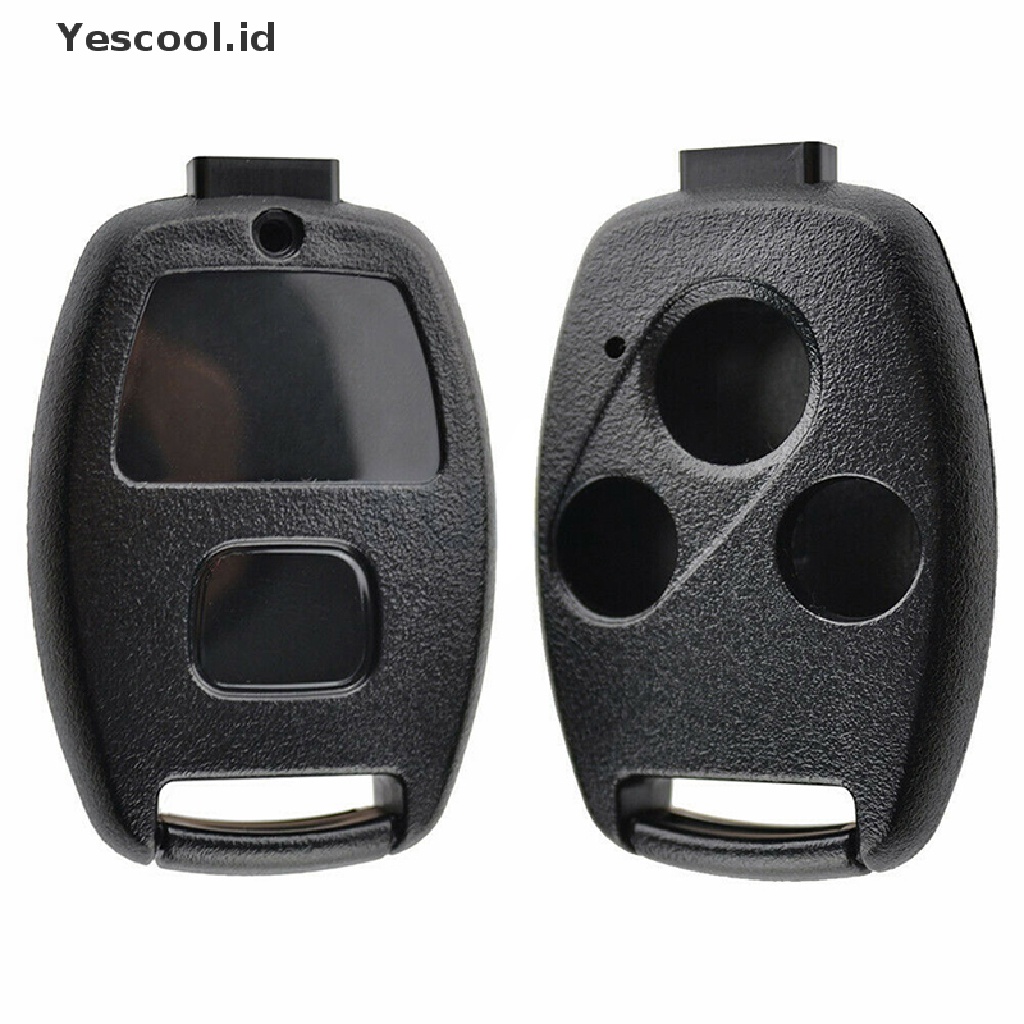 Rumah / Casing Kunci Remote Mobil 2 / 3 / 4 Tombol Plastik Warna Hitam Untuk Accord Civic